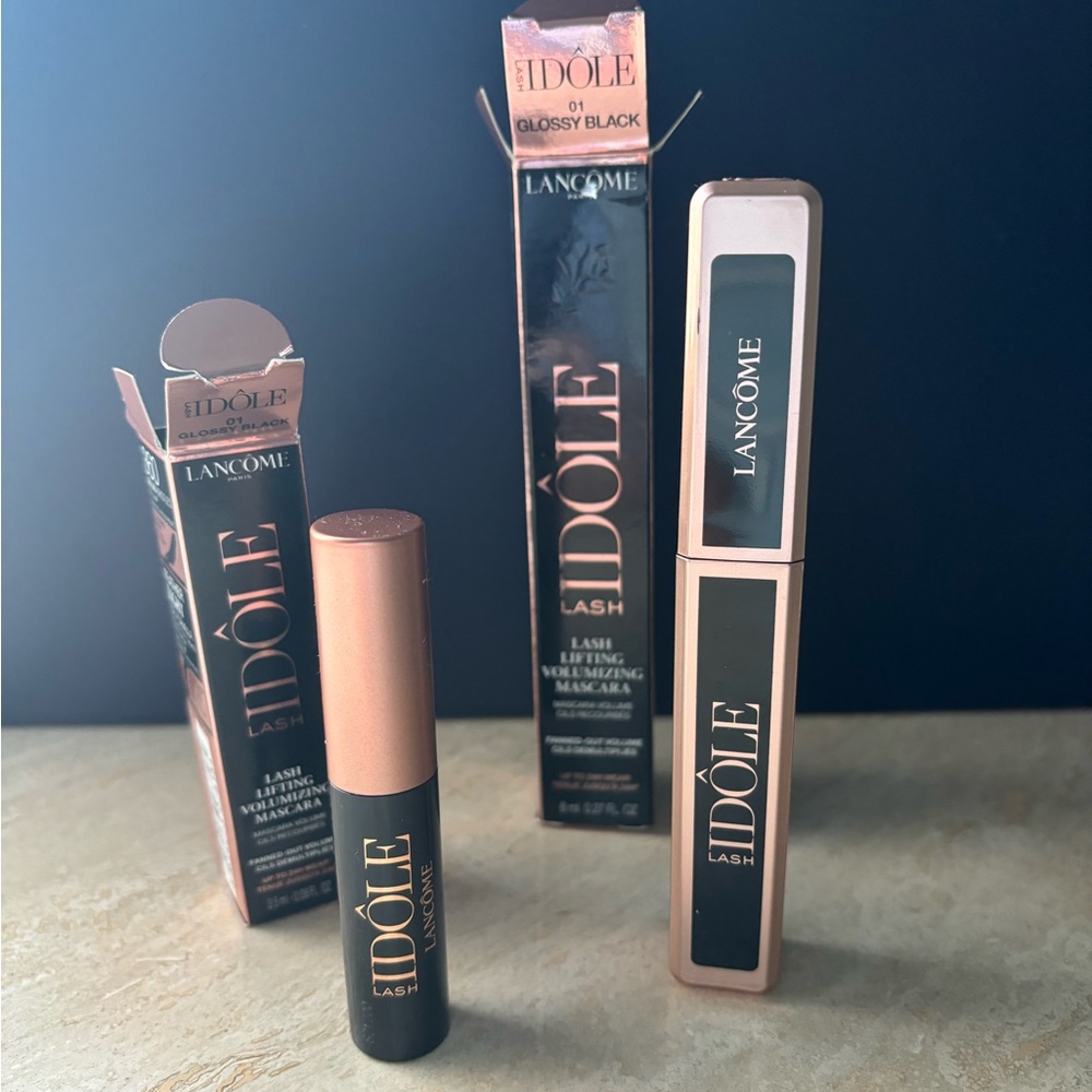 Lancôme Lash Idôle Mascara Bundle - 1 Full Size + 1 Travel Size + Freebie! - Picture 2 of 8